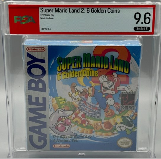 Super Mario Land 2 6 Golden Coins Nintendo Game Boy Sealed New PSA 9.6 B